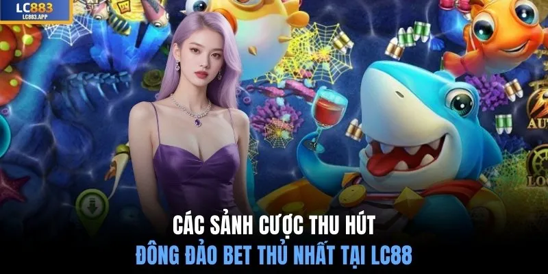 Các sảnh cược thu hút đông đảo bet thủ nhất tại LC88